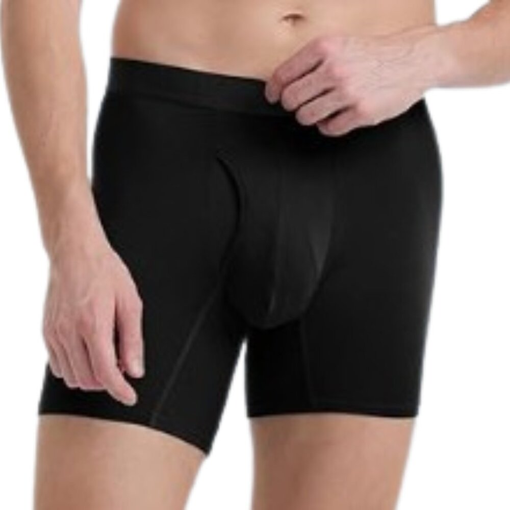 BAMBOO COOL Men's Underwear Boxer Briefs,SZ Lge Breathable Soft Moisture-Wick